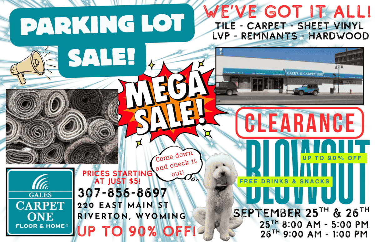 Parking Lot Sale!