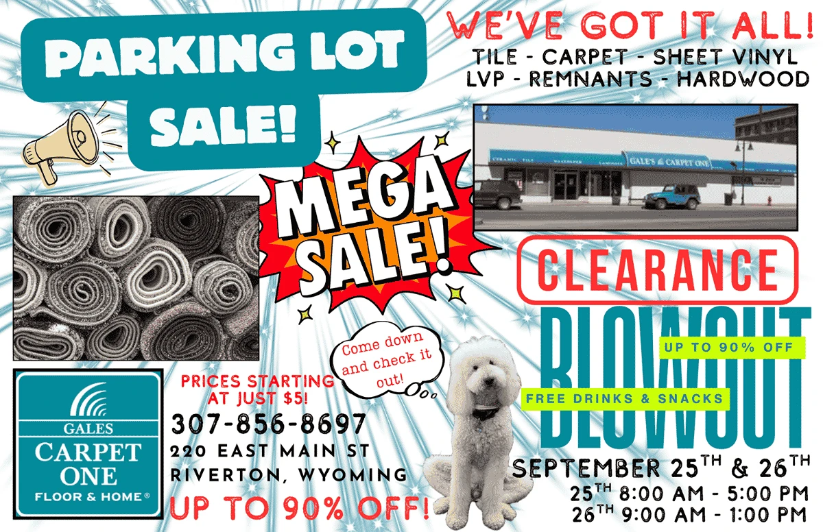 Parking Lot Sale!